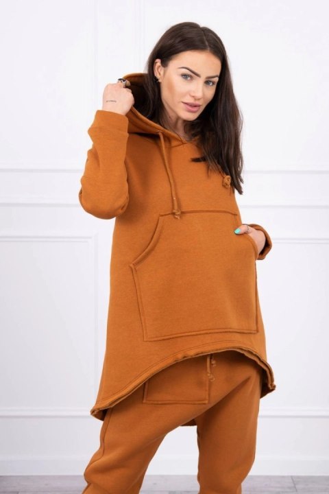 Komplet ze spodniami Baggy camelowy