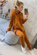 Komplet ze spodniami Baggy camelowy
