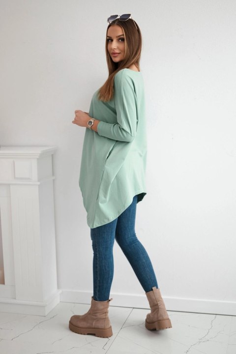 Bluzka oversize ciemny miętowy
