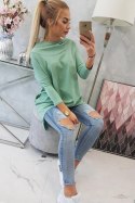 Bluza z nadrukiem skrzydeł ciemno miętowa