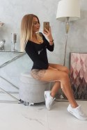 Bluzka body z nadrukiem pistoletów czarna