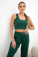 Komplet top+spodnie zielony