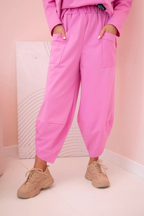 Komplet new punto bluza + spodnie jasny różowy