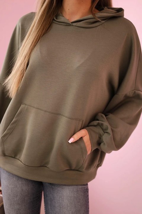 Bluza z kapturem masełko khaki