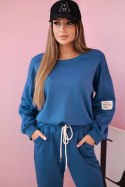 Komplet bluza + spodnie masełko jeansowy