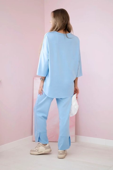 Komplet bluza + spodnie masełko niebieski