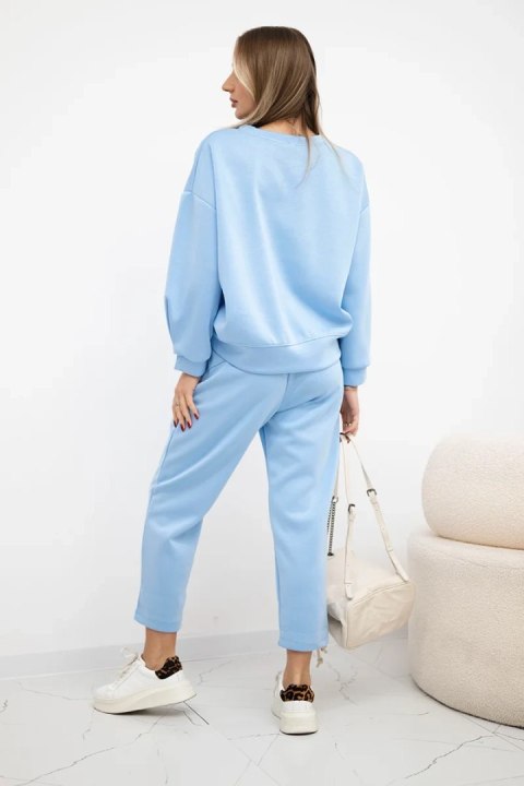 Komplet masełko bluza + spodnie niebieski