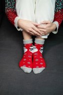 Skarpetki unisex świąteczne w pudełku - 1 para z Bałwanem