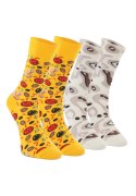 Skarpetki z nadrukiem pizzy - zestaw 4 par unisex w oryginalnym opakowaniu