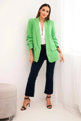 Marynarka z klapami elegancka zielony neon