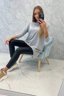 Bluza z nadrukiem skrzydeł szara