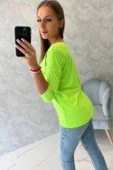 Bluzka Casual zielony neon
