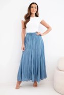 Spódnica damska maxi bawełniana z gumką w pasie jeansowa