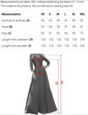 643-2 Elegancka wieczorowa suknia maxi z rozcięciem i różami - klasyczna czerń