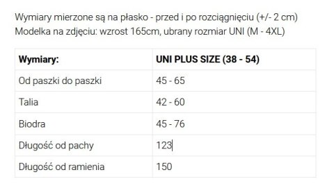 654-4 Długa połyskująca sukienka plus size z dekoltem i transparentnym rękawkiem - brzoskwiniowa