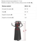 596-4 Elegancka szmizjerka midi ze złotymi guzikami i paskiem - CZEKOLADOWA