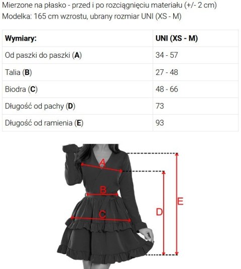 677-4 Sukienka na ramiączkach z dekoltem typu woda i spódnicą z falbanami - błękitna