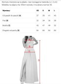 642-4 Gorsetowa dopasowana sukienka ołówkowa midi z paskiem - głęboka czerwień